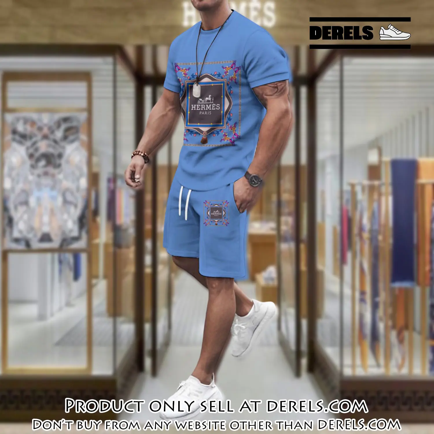 Hermes combo unisex tshirt & short limited luxury outfit cts1105 dr2356970